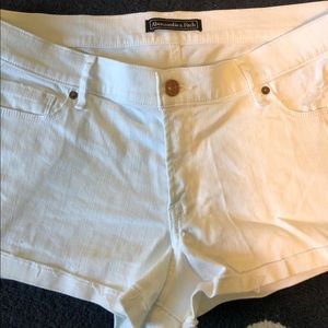 white jean shorts